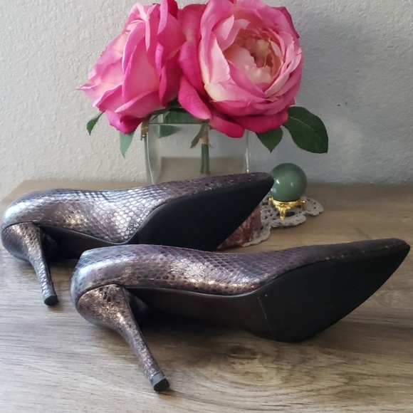 Stuart weitzman poco gunmetal heels - Picture 4 of 6